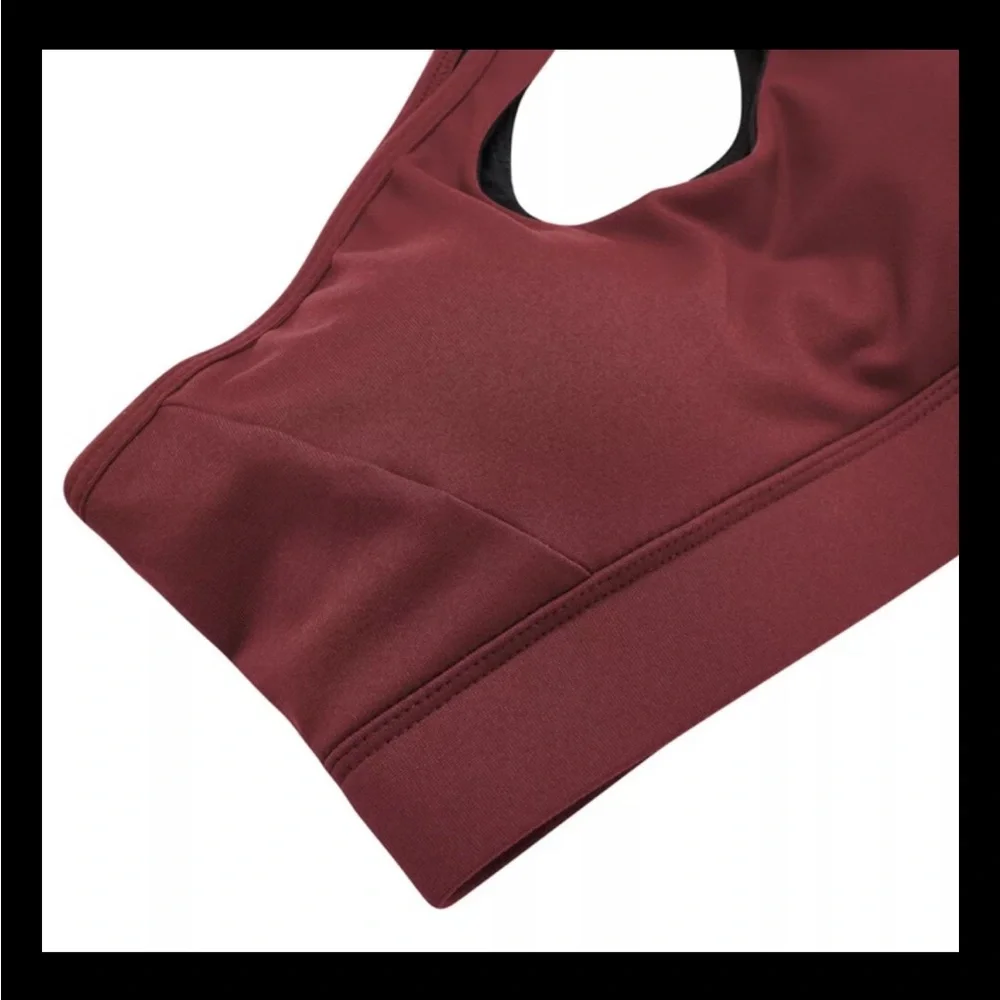 2-BRA’s AVIA Black W/Diff  Colors & RUNNING GIRL Maroon Double Shoulder Strap